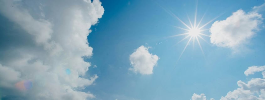 white and blue cloudy sky